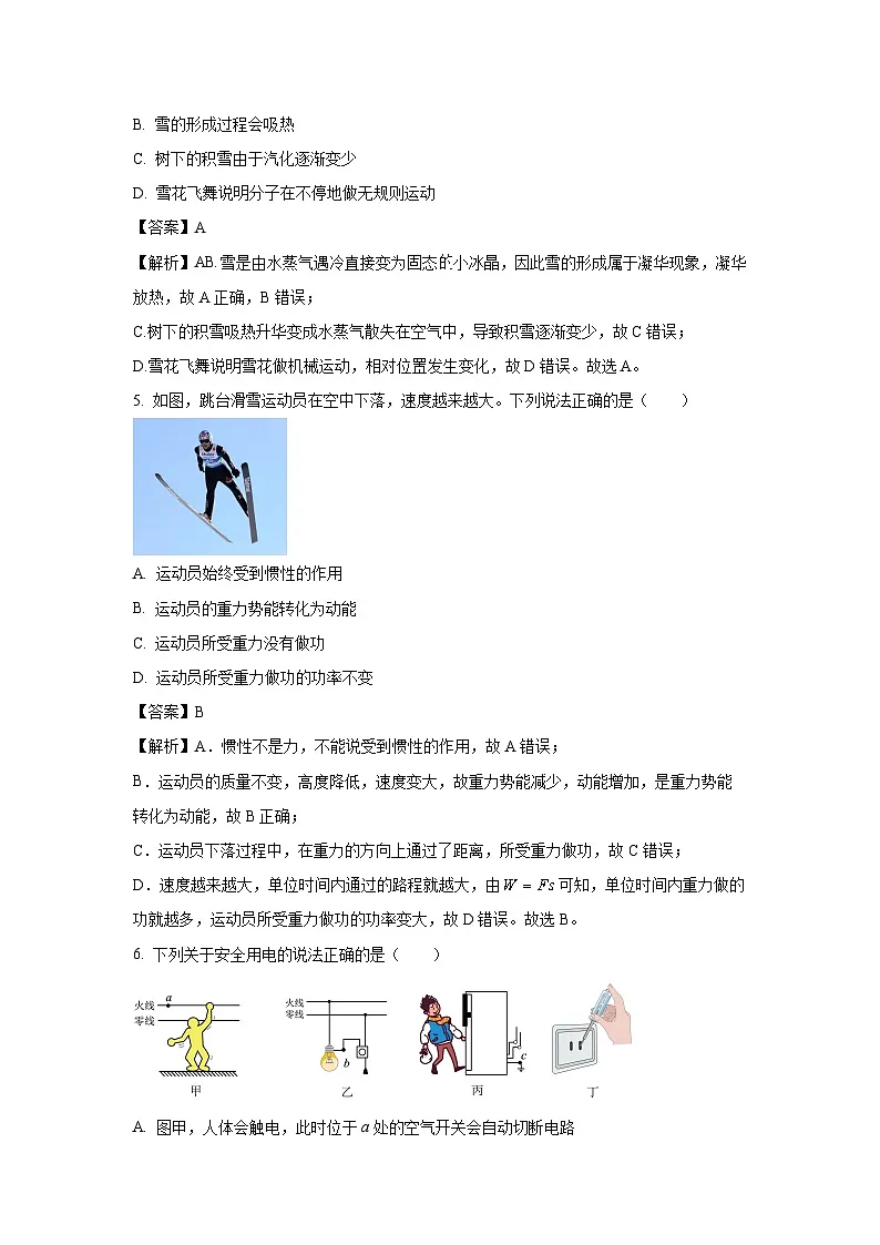 2025年辽宁省丹东市凤城市中考二模 (1)物理试卷第3页