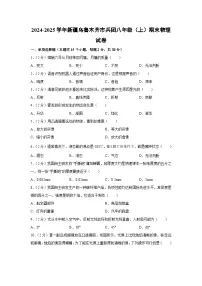 新疆乌鲁木齐市新疆生产建设兵团2024-2025学年八年级上学期期末考物理试卷（解析版）