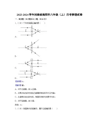 河南省南阳市2023-2024学年八年级上学期月考物理物理试卷