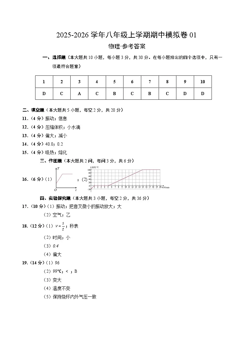 期中模拟卷01(参考答案)第1页