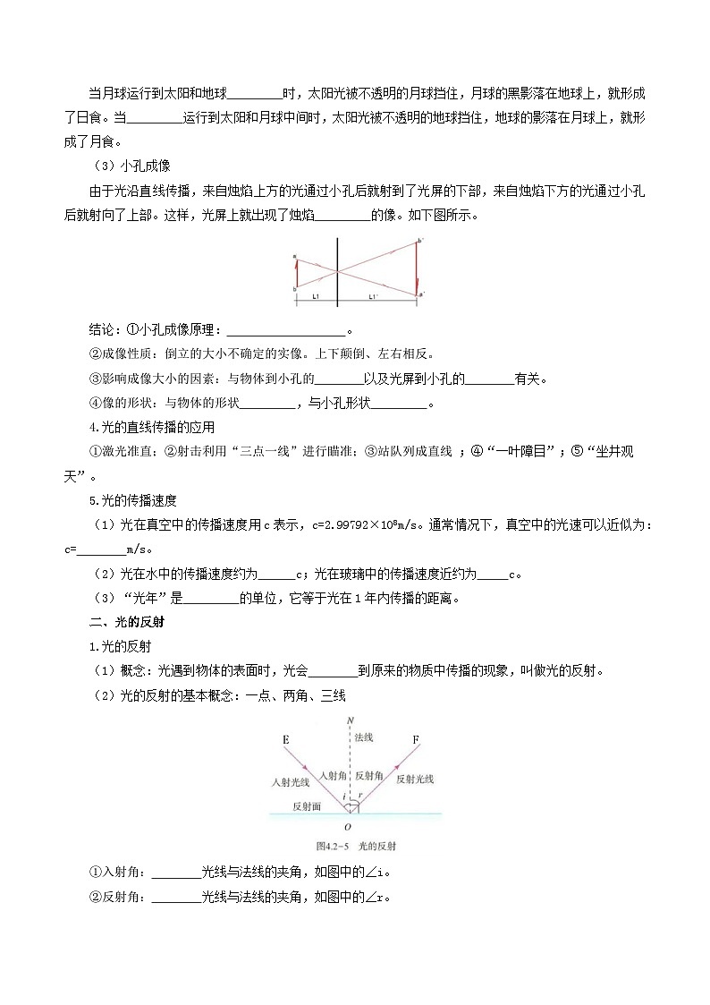 专题04 第4章 光现象【考点清单】(原卷版)第2页