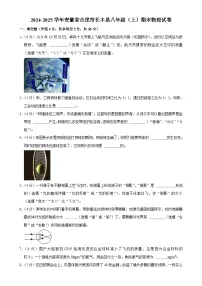 安徽省合肥市长丰县上学期八年级期末物理试题-A4