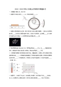 河南省郑州市郑东新区2024-2025学年八年级上学期期中物理试卷（学生版）
