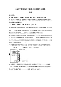 2025年河南省南阳市中考二模物理试卷（学生版）