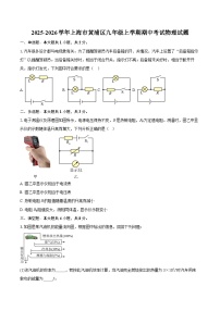 2025-2026学年上海市黄浦区九年级上学期期中考试物理试题-自定义类型