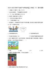 广东省广州市荔湾区2024-2025学年八年级下学期期中物理试题（学生版）