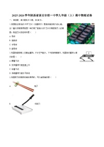2025-2026学年陕西省西安市铁一中学九年级（上）期中物理试卷-自定义类型