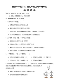 四川省射洪中学校2025-2026学年九年级上学期11月期中物理试题（无答案）