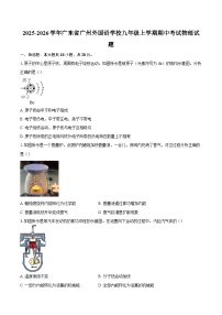 2025-2026学年广东省广州外国语学校九年级上学期期中考试物理试题-自定义类型