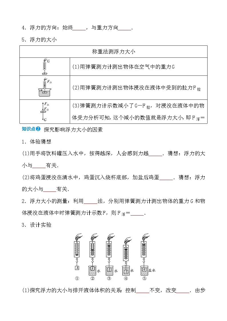 第八章 第一节 浮 力 - 学生版第2页