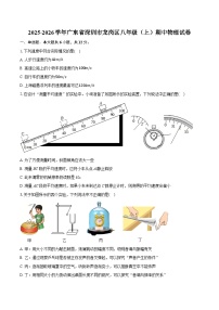 2025-2026学年广东省深圳市龙岗区八年级（上）期中物理试卷-(带答案和解析)