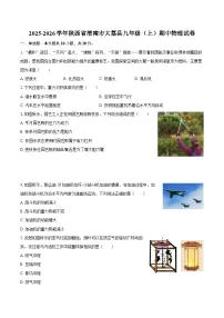 2025-2026学年陕西省渭南市大荔县九年级(上)期中物理试卷-自定义类型