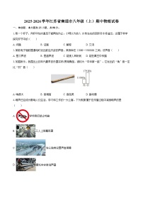 2025-2026学年江苏省南通市八年级(上)期中物理试卷-自定义类型