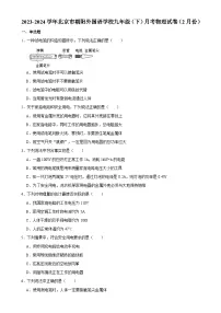 北京市朝阳外国语学校九年级下学期月考物理试卷（2月份）-A4