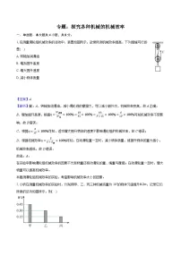 2026届初中物理中考复习一轮专题:探究各种机械的机械效率-练习(含答案+解析)