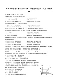 2025-2026学年广东省湛江市雷州八中集团八年级（上）期中物理试卷（含答案+解析）