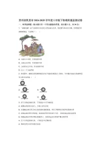贵州省凯里市2024-2025学年度八年级下第一次质量监测物理试卷（学生版）