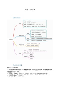 中考物理一轮复习考点讲与练专题2 声现象（2份，原卷版+解析版）