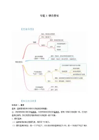 中考物理一轮复习考点讲与练专题3 物态变化（2份，原卷版+解析版）