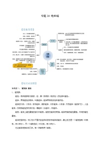 中考物理一轮复习考点讲与练专题20 电和磁（2份，原卷版+解析版）