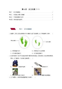 中考物理一轮复习讲义+练习第6讲 压力压强（一）（强化训练）（2份，原卷版+解析版）