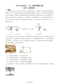2025北京初二（下）期末物理汇编：杠杆（选择题）