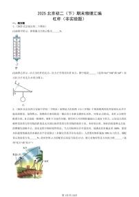 2025北京初二（下）期末物理汇编：杠杆（非实验题）