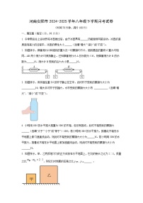 河南安阳市2024-2025学年八年级下学期第一次月考物理试卷（学生版）