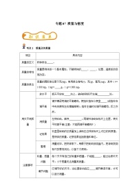 中考物理一轮复习考点精练（基础+提升）专题07 质量与密度（2份，原卷版+解析版）