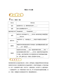 中考物理一轮复习考点精练（基础+提升）专题20 电与磁（2份，原卷版+解析版）