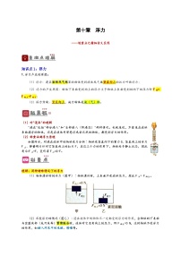 中考物理一轮复习精品讲义专题10 浮力（2份，原卷版+解析版）