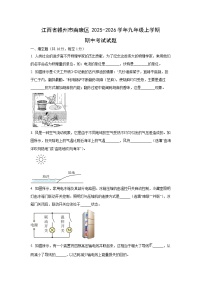 江西省赣州市南康区2025-2026学年九年级上学期期中考试物理试卷（学生版）