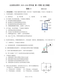 2025年北京北师大附中初三(上)统练十三物理试卷