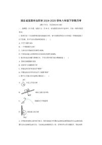 湖北省宜昌市当阳市2024-2025学年八年级下学期3月月考物理试卷（学生版）