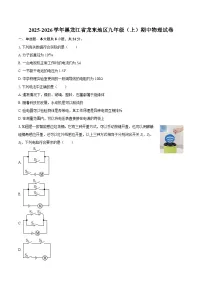 2025-2026学年黑龙江省龙东地区九年级(上)期中物理试卷-自定义类型