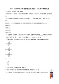 2025-2026学年上海市青浦区八年级（上）期中物理试卷-自定义类型