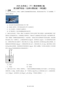 2025北京初二（下）期末物理汇编：浮力章节综合（北师大课改版）（单选题）