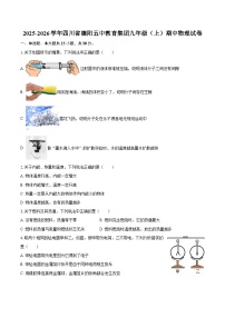 2025-2026学年四川省德阳五中教育集团九年级（上）期中物理试卷-自定义类型