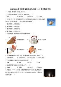 2025-2026学年海南省保亭县九年级（上）期中物理试卷-自定义类型