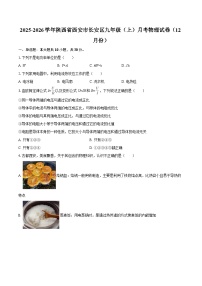 2025-2026学年陕西省西安市长安区九年级（上）月考物理试卷（12月份）-自定义类型
