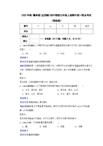 鲁科版(五四制)初中物理九年级上册期中测试卷(基础卷)(含答案)