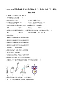 2025-2026学年福建省龙岩市上杭县城区三校联考九年级(上)期中物理试卷-自定义类型