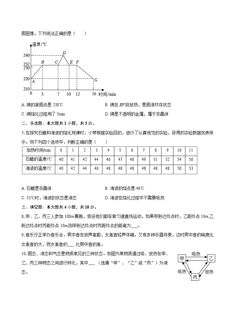 2025-2026学年贵州省毕节市金沙县八年级(上)期中物理试卷-自定义类型第2页