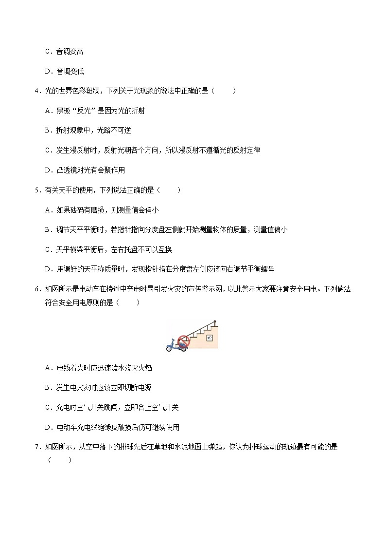 2024年中考物理(山东)第三次模拟考试(含答案)第2页