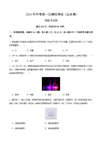 2024年中考物理(山东)第一次模拟考试(含答案)