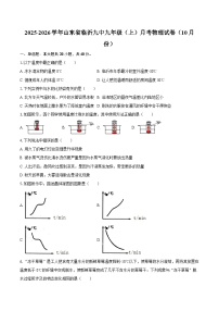 2025-2026学年山东省临沂九中九年级（上）月考物理试卷（10月份）-自定义类型