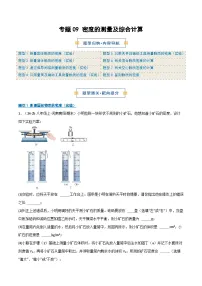 专题09 密度的测量及综合计算（期末专项训练）（8大题型）八年级物理上学期新教材人教版+答案