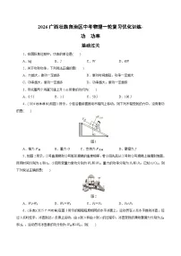 2026广西壮族自治区中考物理一轮复习优化训练-功 功率(含答案)