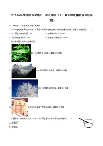 2025-2026学年江西省临川一中八年级（上）期末物理模拟练习试卷（四）-自定义类型