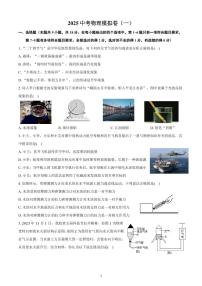 2025中考物理模拟卷(一)